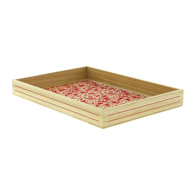 Plateau rectangle bois Barok 36x25 BOIS BOIS | 12 Unité(s)