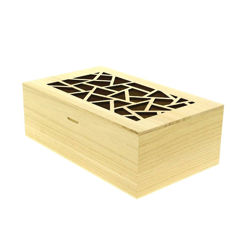 Coffret rectangle bois Laser 36x25 BOIS BOIS | 12 Unité(s)