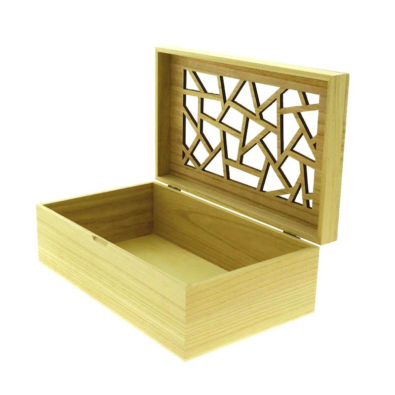Coffret rectangle bois Laser 36x25 BOIS BOIS | 12 Unité(s)