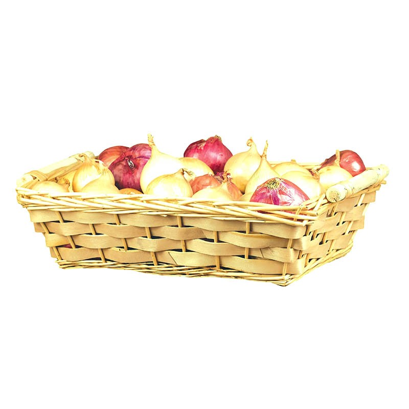 Corbeille rectangle osier plein Campi 6kg NATUREL BOIS | 20 Unité(s)