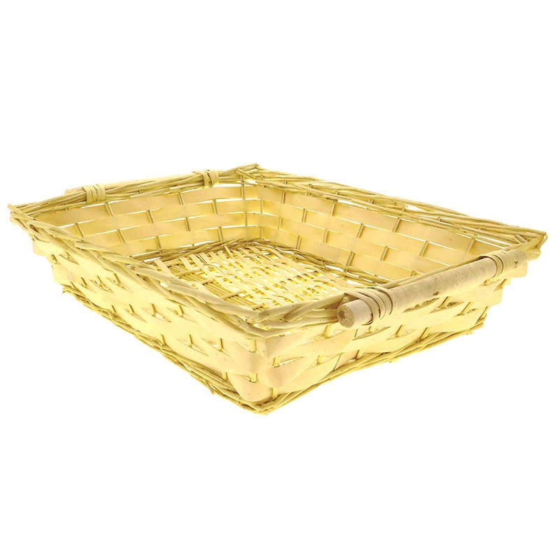 Corbeille rectangle éclisse osier Campi 7kg NATUREL BOIS | 20 Unité(s)