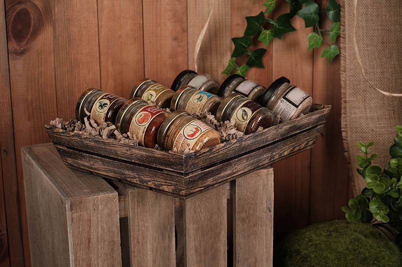 Corbeille rectangle carton Lame 27x20 MARRON CARTON | 48 Unité(s)