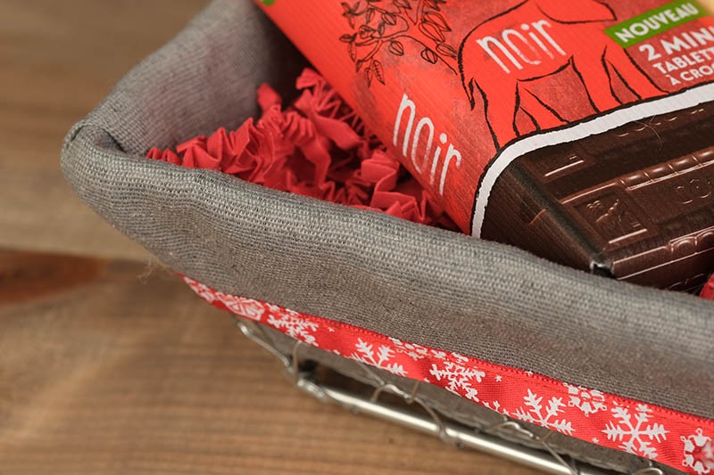 Corbeille rectangle métal Célébration 28x20 GRIS METAL | 40 Unité(s)