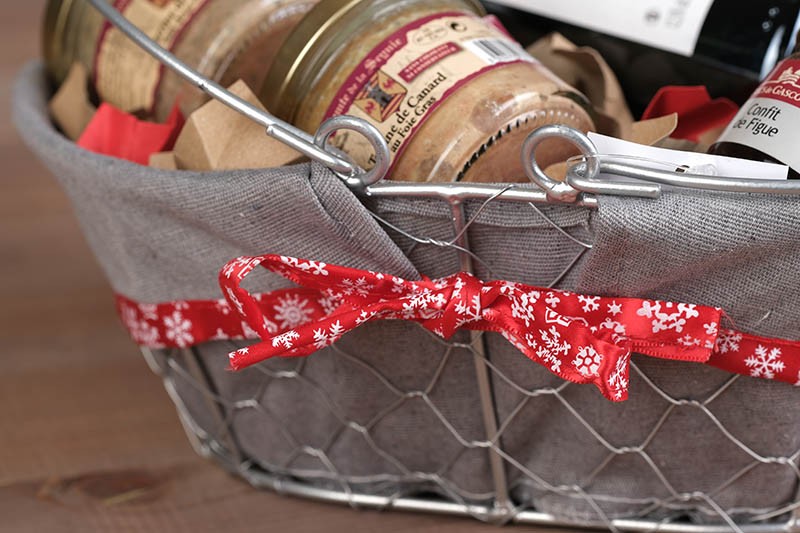 Panier ovale métal Célébration 28x20 GRIS METAL | 20 Unité(s)