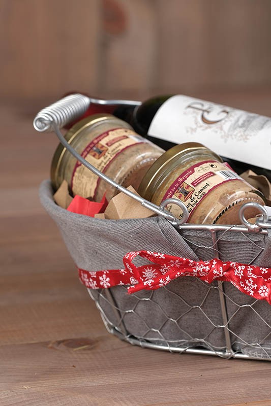 Panier ovale métal Célébration 28x20 GRIS METAL | 20 Unité(s)