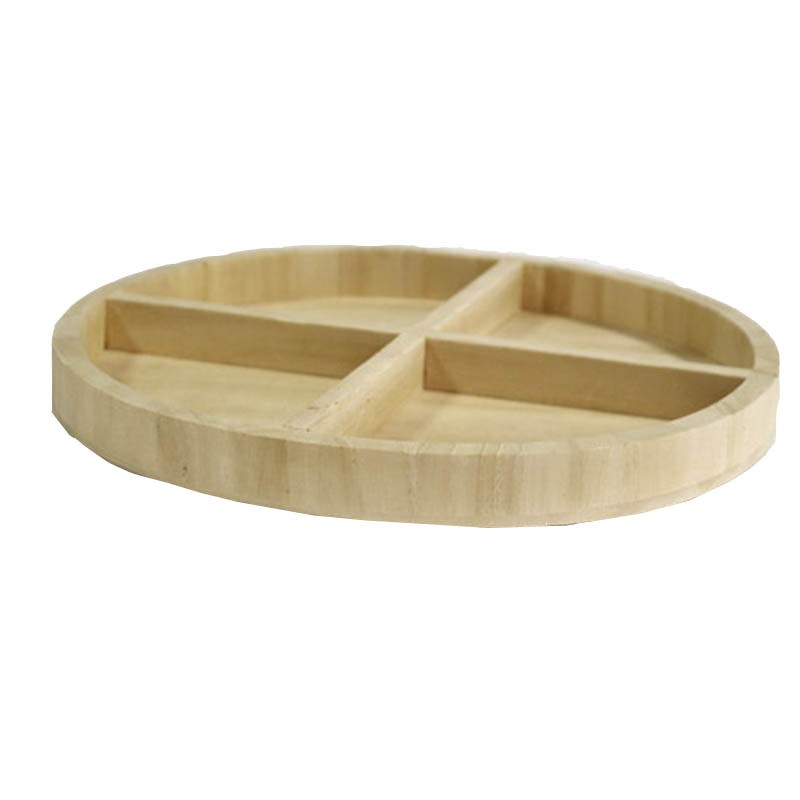 Corbeille ovale bois 4 cases 27.5x24.5 BOIS BOIS | 40 Unité(s)