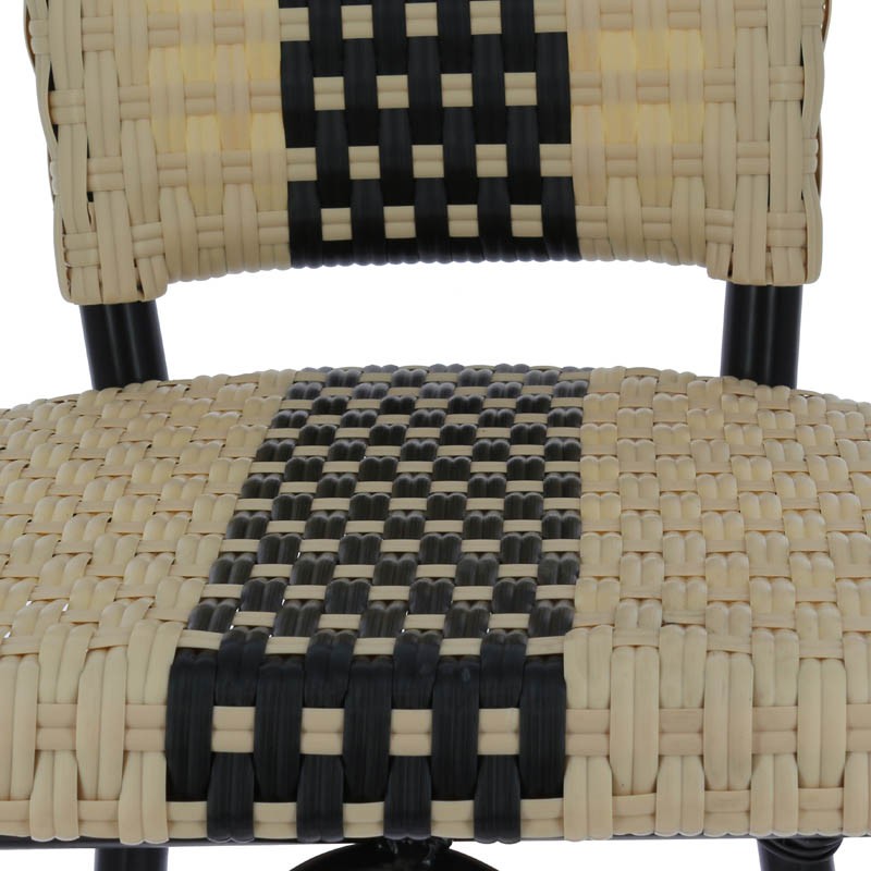 Chaise haute de restauration Andorre bicolore BICOLORE METAL | 1 Unité(s)