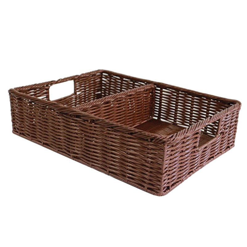 Corbeille manne polypropylène Carita + reglette amovible MARRON POLYPROPYLENE | 8 Unité(s)