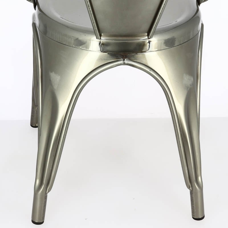 Fauteuil restaurant métal Chicago GRIS METAL | 4 Unité(s)