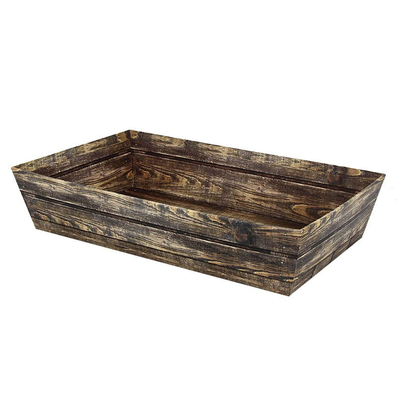Corbeille rectangle carton Lame 33x20 MARRON CARTON | 30 Unité(s)