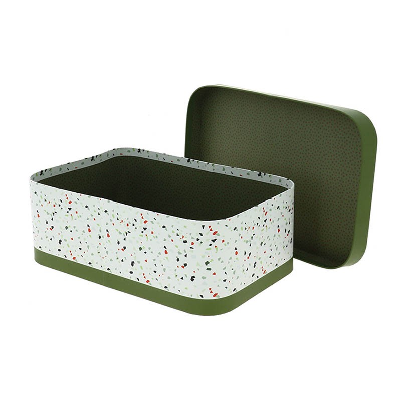 Boite carton rectangle Terrazzo 27x18 Blanc CARTON | 20 Unité(s)