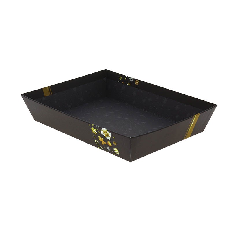 Corbeille carton rectangle Cado 27x20 noir CARTON | 48 Unité(s)