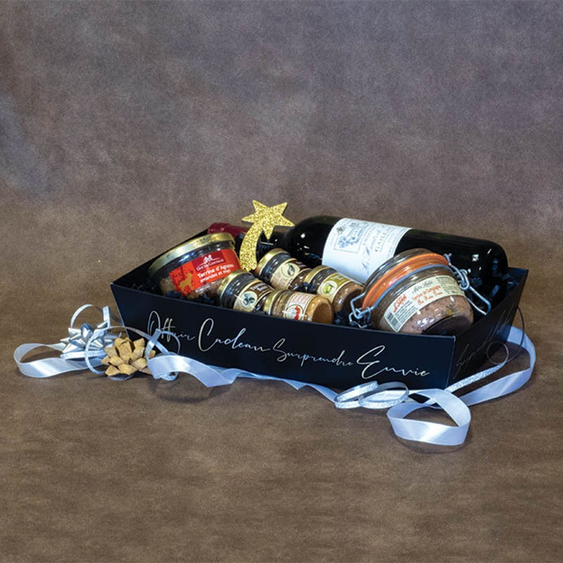 Corbeille carton rectangle Signature 33x20 noir CARTON | 30 Unité(s)