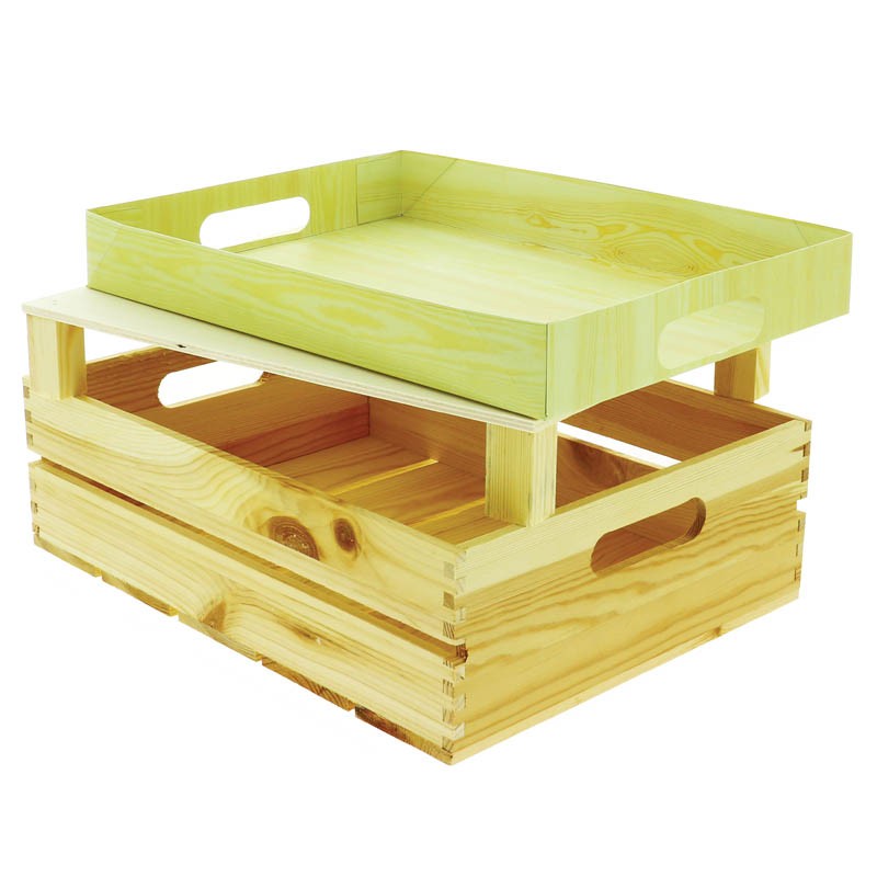 Fond carton avec poignée pour cagette pm NATUREL CARTON | 60 Unité(s)