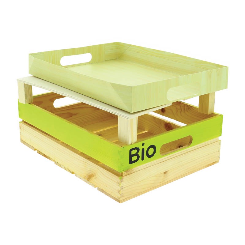 Fond carton avec poignée pour cagette pm NATUREL CARTON | 60 Unité(s)