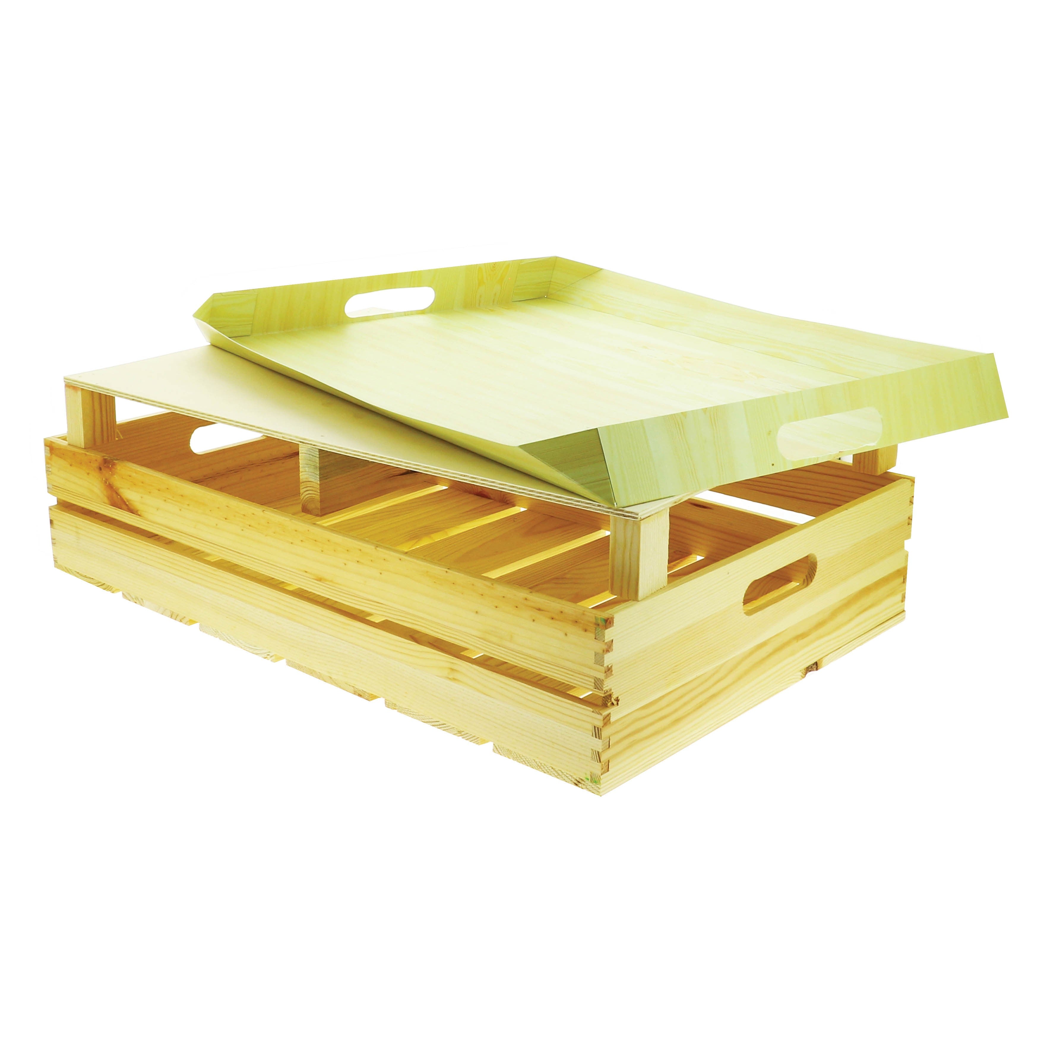 Fond carton avec poignée pour cagette gm NATUREL CARTON | 40 Unité(s)