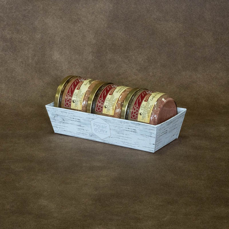 Corbeille carton Banetou Bouleau BLANC CARTON | 120 Unité(s)
