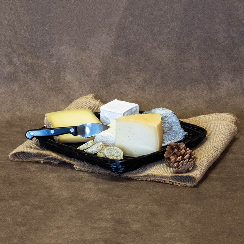 Plateau polypropylène carré noir Plastic 25x25 NOIR POLYPROPYLENE | 100 Unité(s)