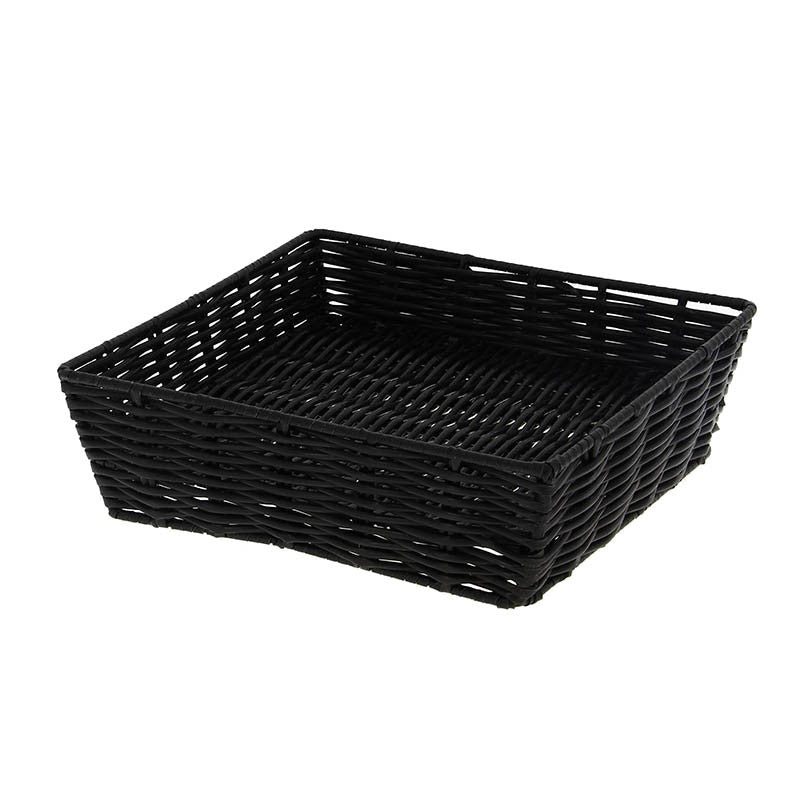Corbeille polypropylène Squarre 25x25 NOIR POLYPROPYLENE | 10 Unité(s)