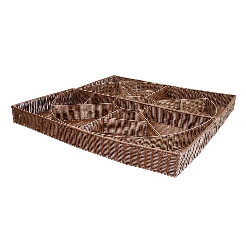 Présentoir 9 cases Plast120x60 MARRON POLYPROPYLENE | 2 Unité(s)