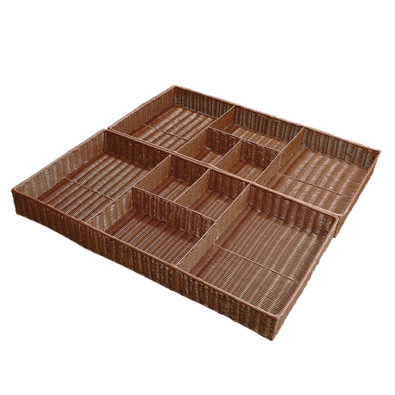 Présentoir 5 cases Plast 120x60 MARRON POLYPROPYLENE | 2 Unité(s)
