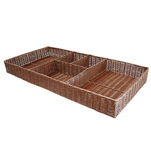 Présentoir 5 cases Plast 120x60 MARRON POLYPROPYLENE | 2 Unité(s)