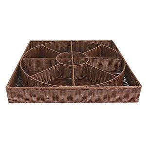 Présentoir polypropylène 16 cases Rueda 80x80 MARRON POLYPROPYLENE | 4 Unité(s)