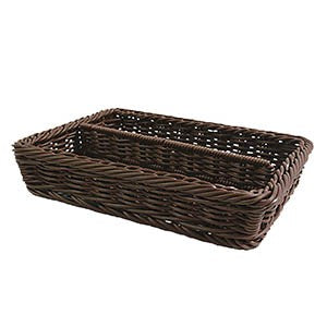 Présentoir polypropylène Qualirectangle + réglette 39.5x29.5 MARRON POLYPROPYLENE | 12 Unité(s)