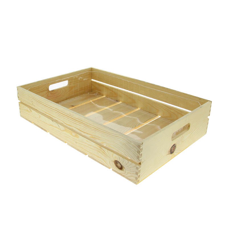 Cagette bois avec fond plastique rectangle gm BOIS BOIS | 5 Unité(s)