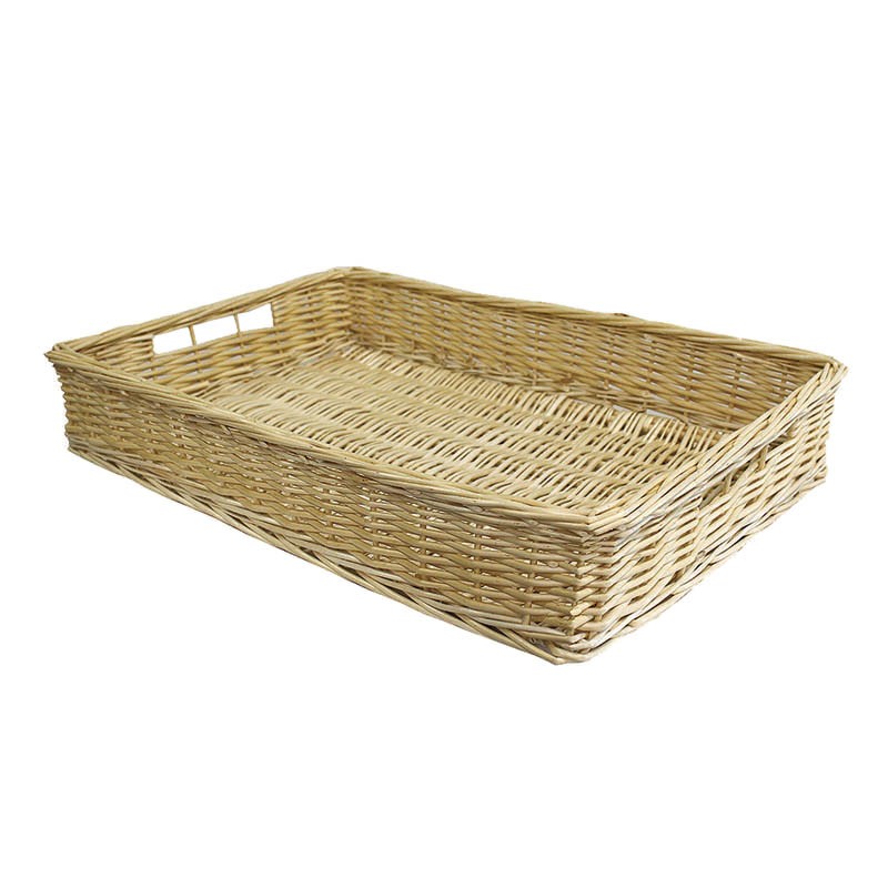 Corbeille manne osier rectangle Basket 61x41 NATUREL OSIER | 10 Unité(s)