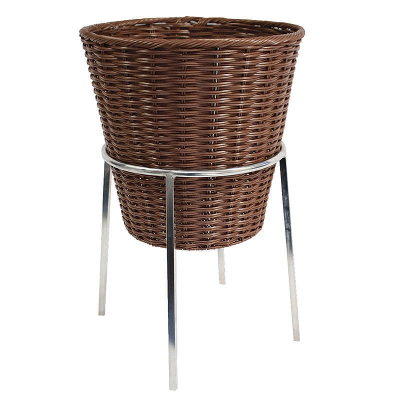 Bourriche polypropylène ronde + support +faux fond MARRON POLYPROPYLENE | 1 Unité(s)