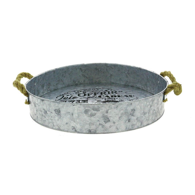 Platau rond zinc Comptoir Ø32 GRIS ZINC | 10 Unité(s)