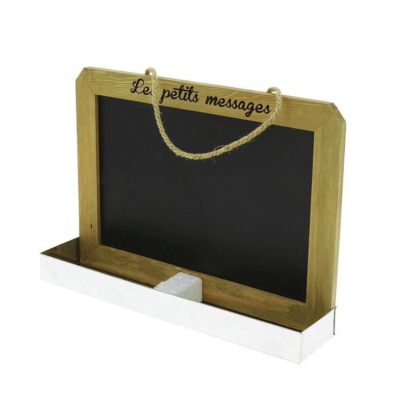 Ardoise Memo Les Petits Messages 35x7.5 NOIR BOIS | 32 Unité(s)
