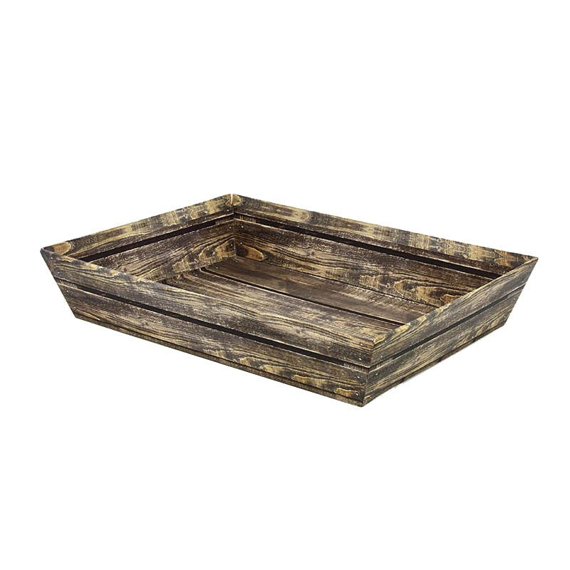 Corbeille rectangle carton Lame 27x20 MARRON CARTON | 48 Unité(s)