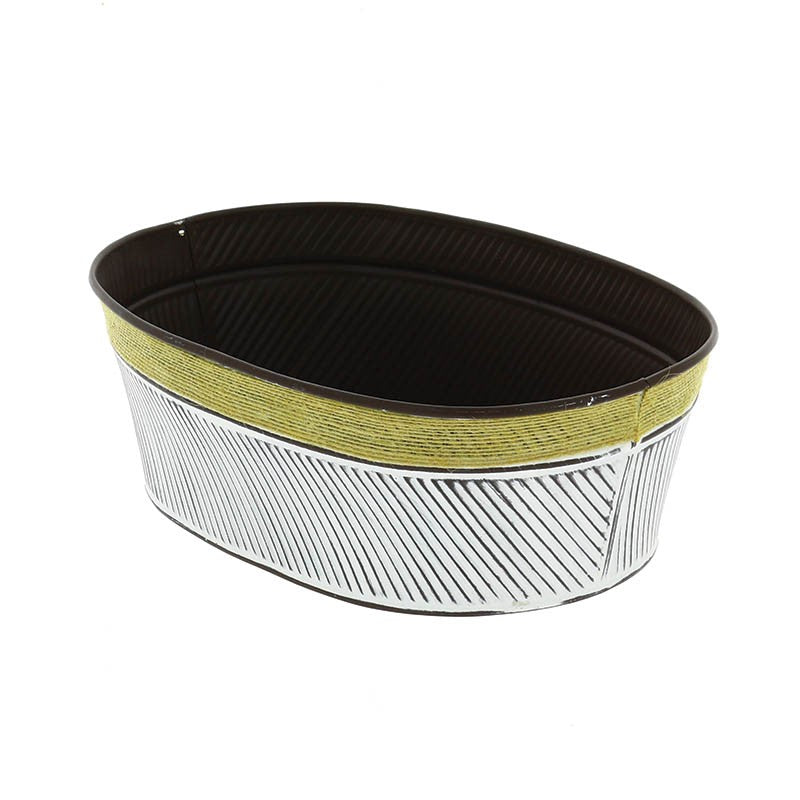 Corbeille zinc Sizal 26x18.5 BLANC ZINC | 26 Unité(s)
