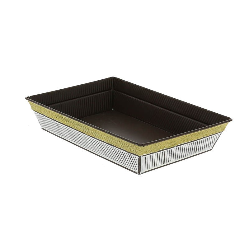Corbeille zinc Sizal 28x20 BLANC ZINC | 38 Unité(s)