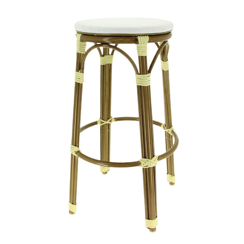 Tabouret exterieur restaurant Biarritz ECRU METAL | 1 Unité(s)