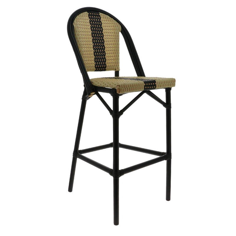 Chaise de bar exterieure aluminium Andorre NATURELLE METAL | 1 Unité(s)