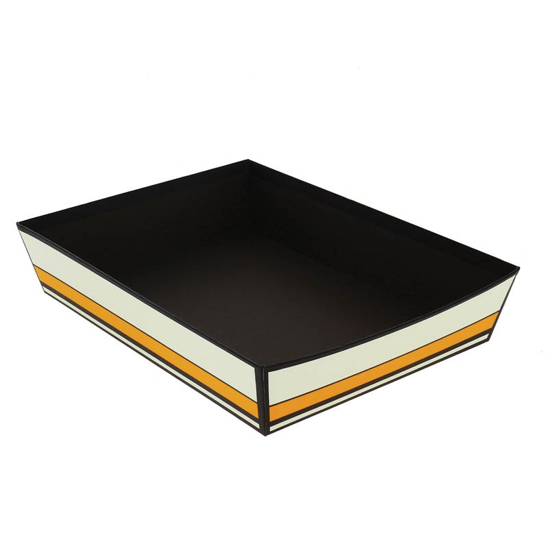 Corbeille carton rectangle Vogue 36x27 NOIR CARTON | 30 Unité(s)