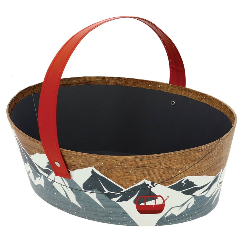 Panier carton ovale Chalet 24x20 MARRON CARTON | 20 Unité(s)