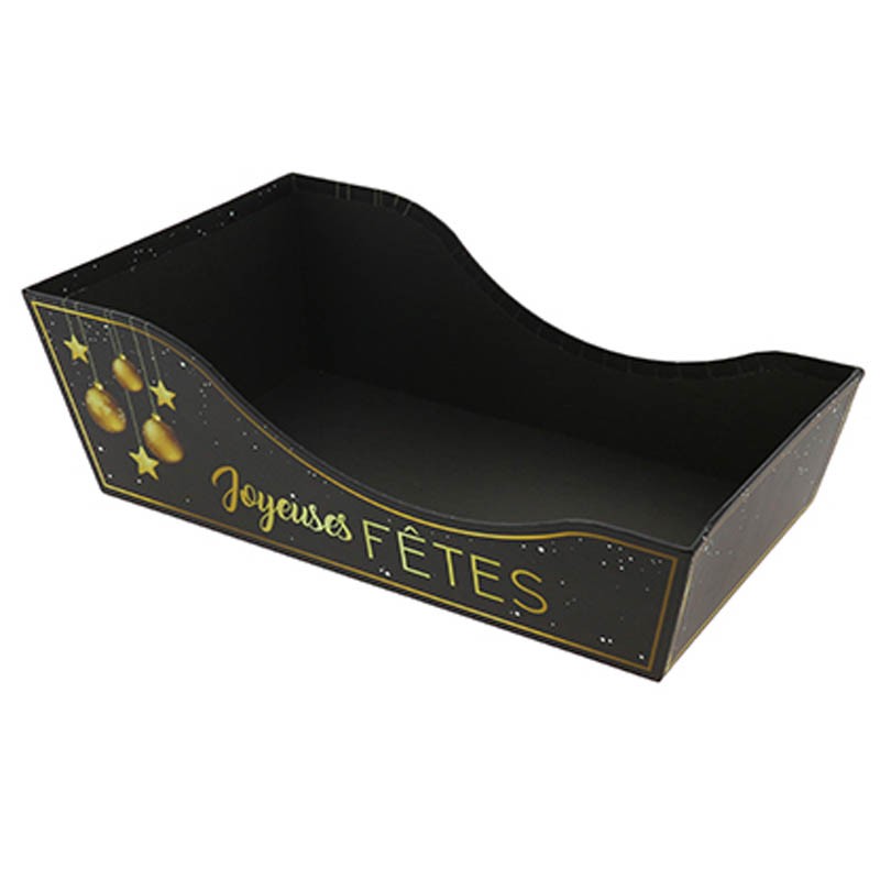 Corbeille carton Traineau 35x21 NOIR CARTON | 40 Unité(s)