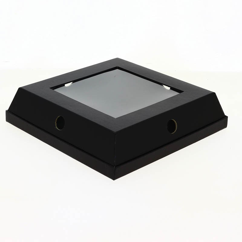 Cloche à fromage noire carrée 25x25 NOIR CARTON | 20 Unité(s)
