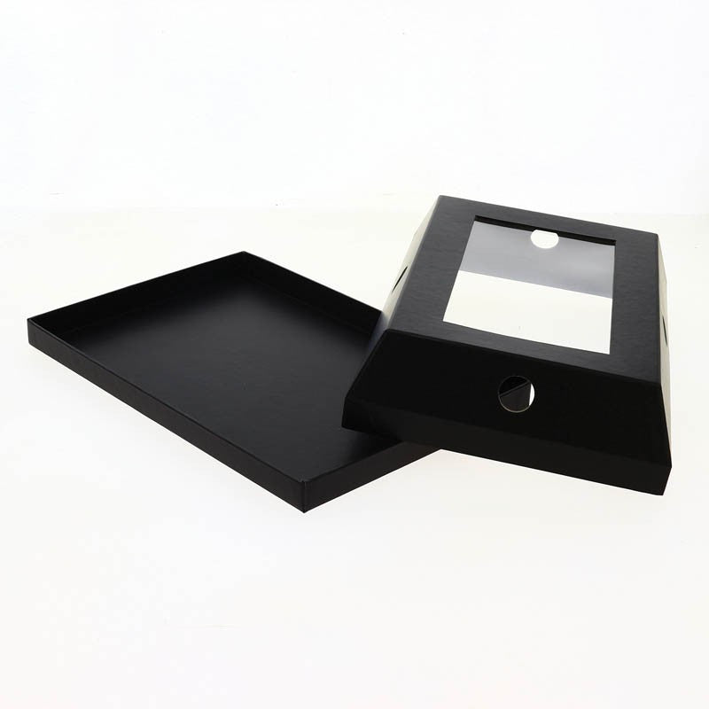 Cloche à fromage noire rectangle 30.5x20.5 NOIR CARTON | 20 Unité(s)
