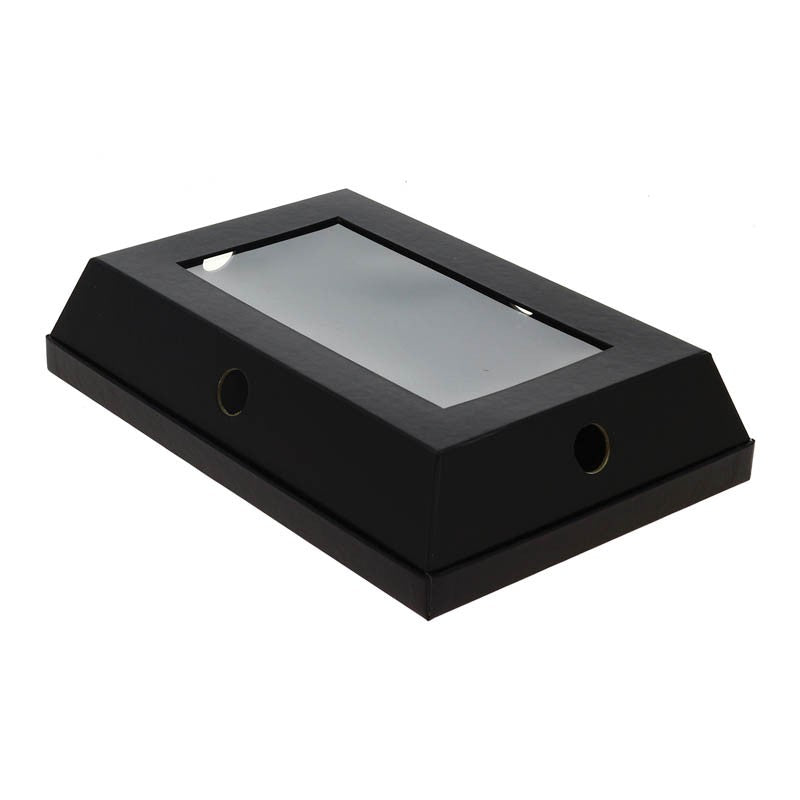 Cloche à fromage noire rectangle 30.5x20.5 NOIR CARTON | 20 Unité(s)