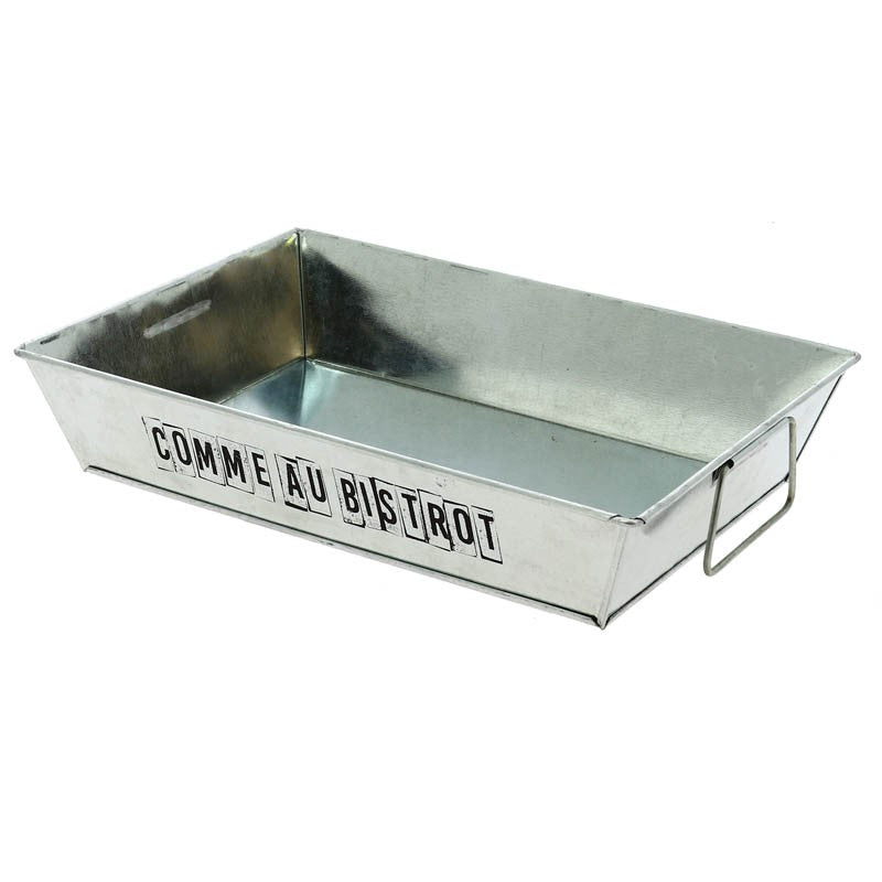 Plateau rectangle Métalic 28x20 GRIS ZINC | 38 Unité(s)
