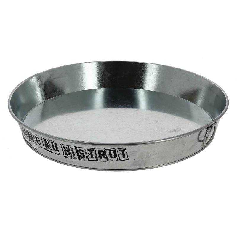 Plateau rond Métalic Ø32 GRIS ZINC | 20 Unité(s)