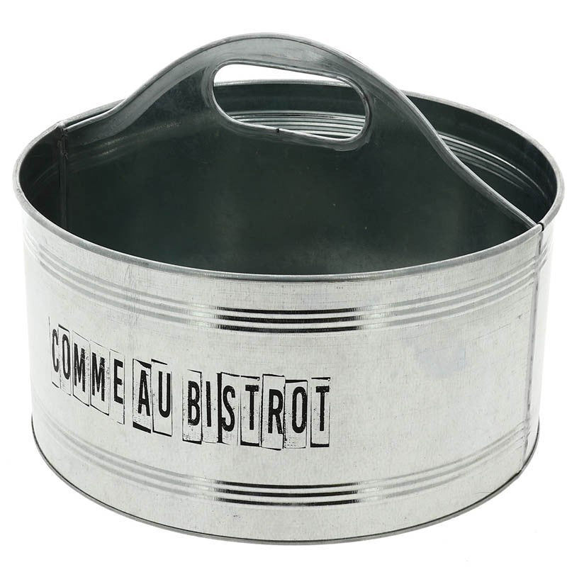 Seau rond Métalic Ø25 GRIS ZINC | 8 Unité(s)