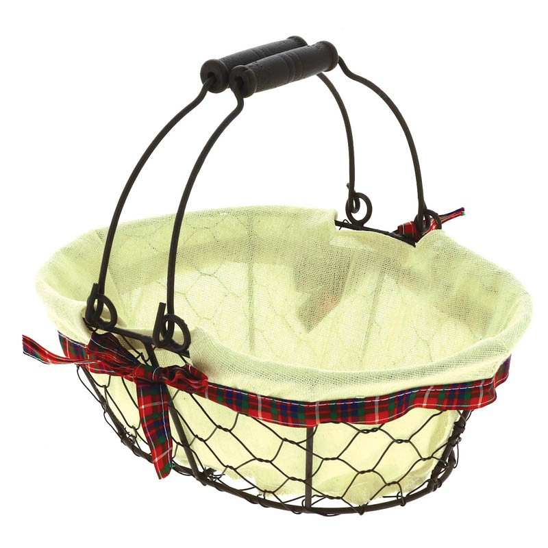 Trotteur ovale métal Ecossais 28x20 Ecru METAL | 20 Unité(s)