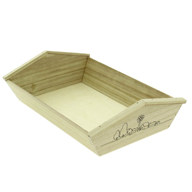 Corbeille bois Hameau 33x23 NATUREL BOIS | 24 Unité(s)