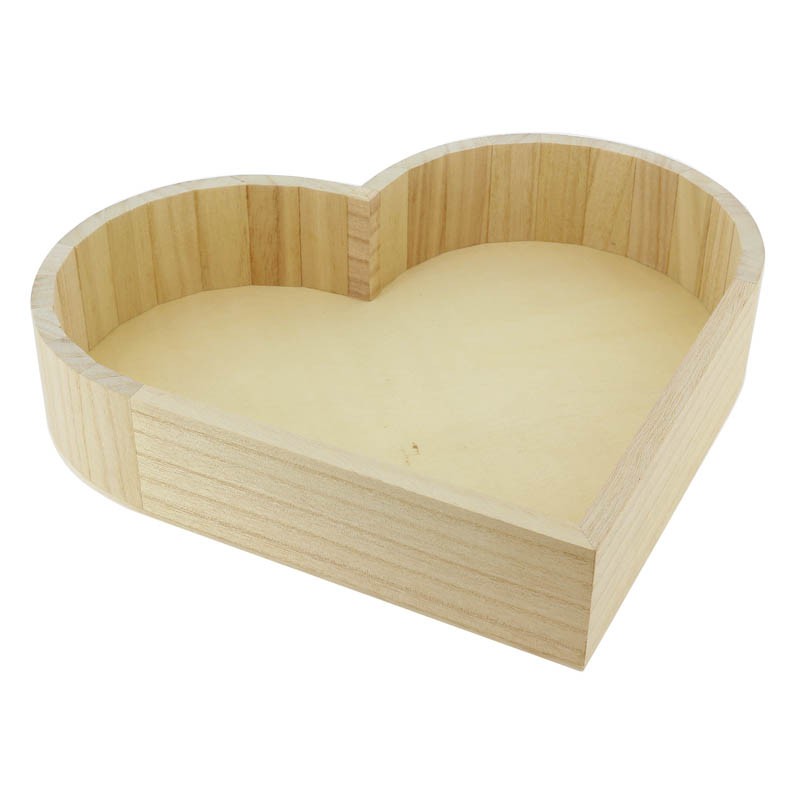 Corbeille bois coeur Bosco 20.5x20.5 NATUREL BOIS | 30 Unité(s)